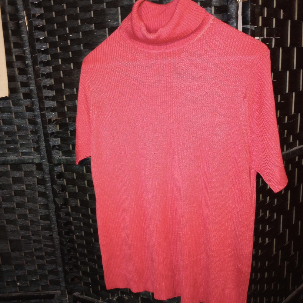 Valerie Stevens Red Silk Sweater